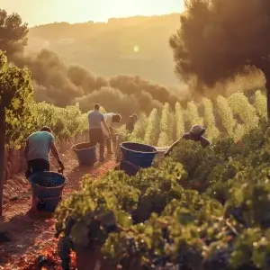 Kavaklidere Yakut yakut-weinberge-ernte