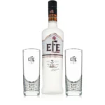Efe Triple Raki mit 2 Efe Triple Gläsern