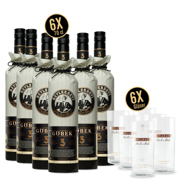 Sparpaket Beylerbeyi Göbek mit 6 Gläsern