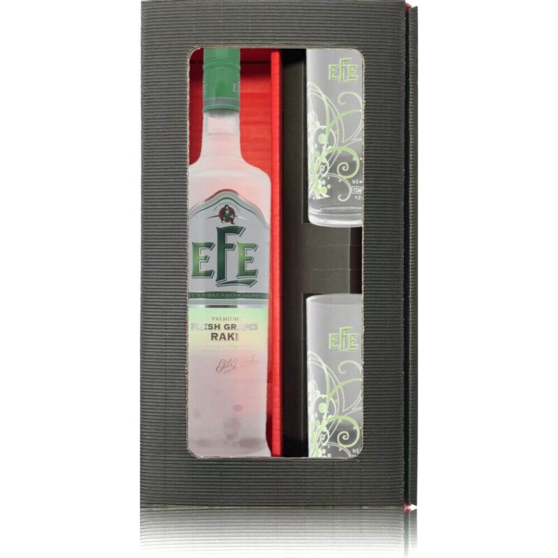 Efe Fresh grape Geschenkbox mit 2 Gläsern