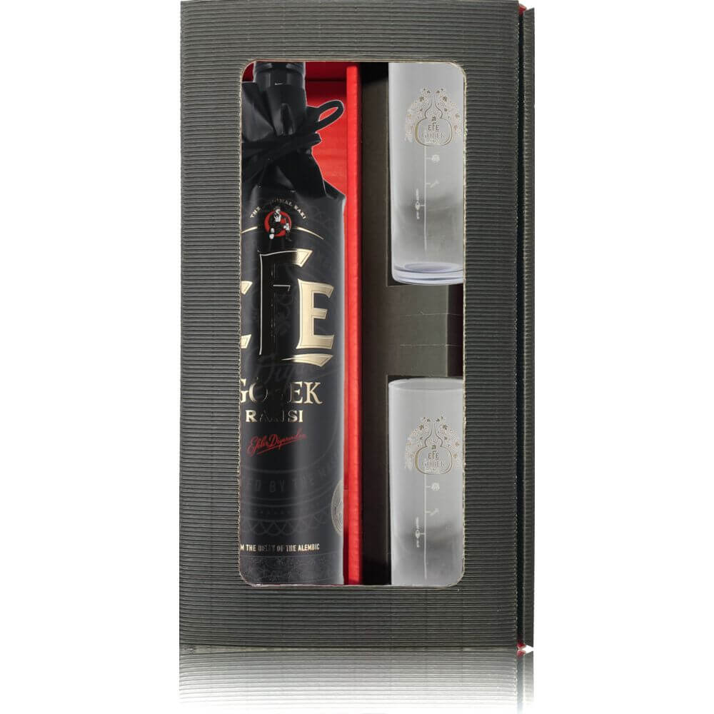 Geschenkbox Efe Göbek mit 2 Gläsern Geschenkbox Efe Göbek mit 2 Gläsern