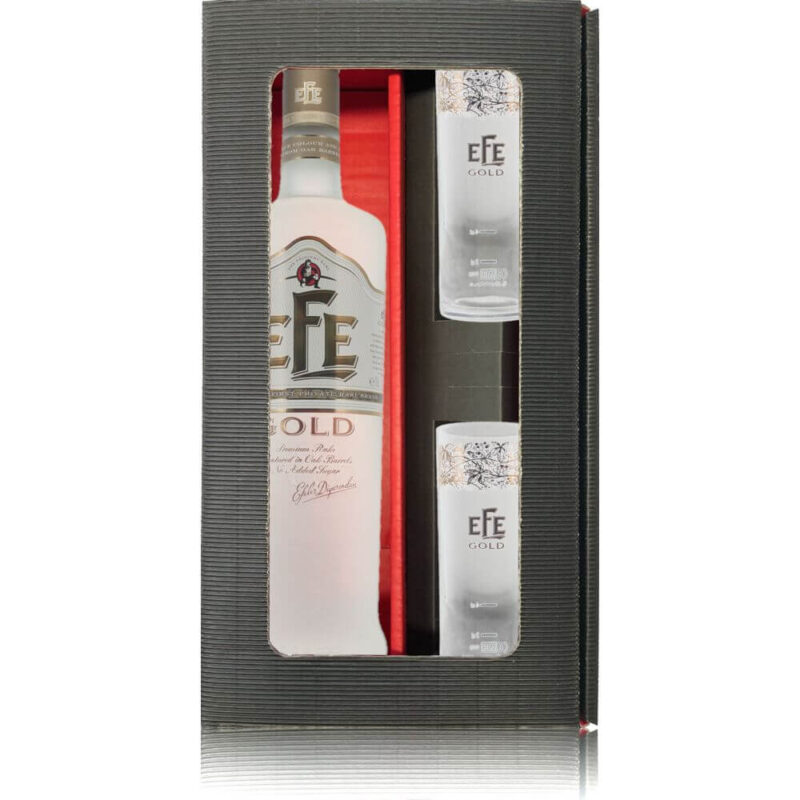 Efe Gold Geschenkbox mit 2 Gläsern