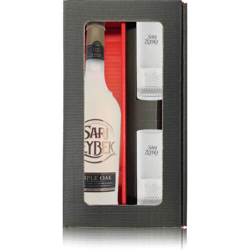 Geschenkbox Efe Sari Zeybek 3 Mese mit 2 Gläsern