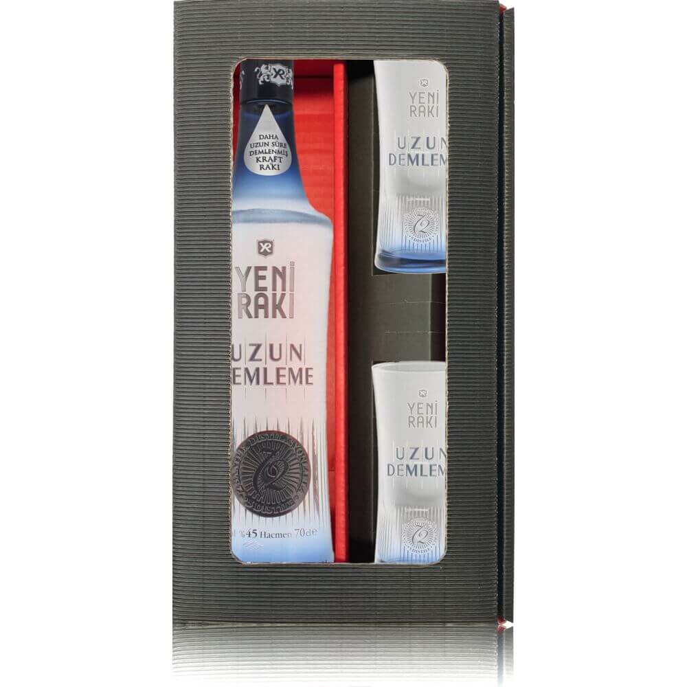 Geschenkbox Uzun Demleme mit 2 Gläsern Geschenkbox Uzun Demleme mit 2 Gläsern