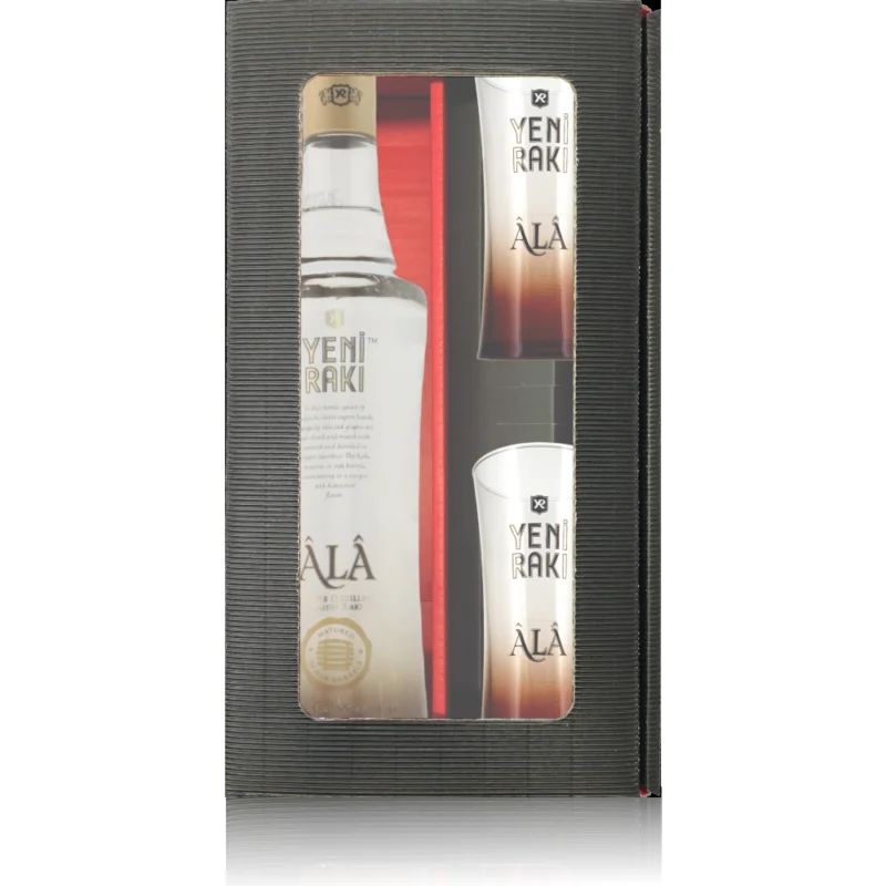 Geschenkbox Yeni Raki Ala mit 2 Gläsern