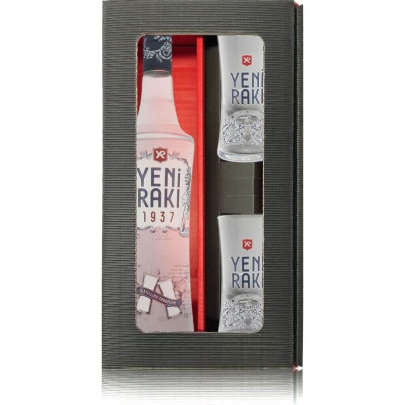 Yeni Raki Geschenkbox – Klassiker mit 2 Originalgläsern