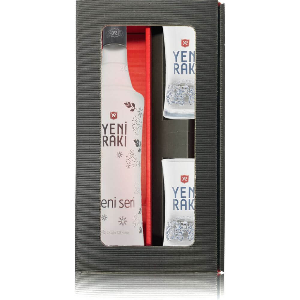 Geschenkbox Yeni Raki Seri mit 2 Gläsern Geschenkbox Yeni Raki Seri mit 2 Gläsern