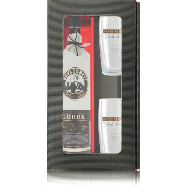 Geschenkbox Beylerbeyi Raki Göbek mit 2 Gläsern