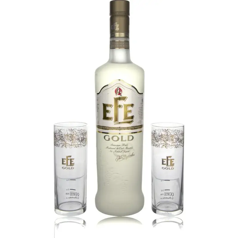 Raki Gläser Efe Gold