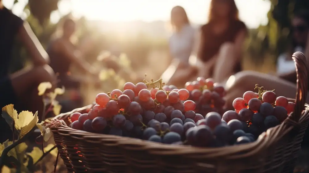 Türkischer Wein im Weinberg
