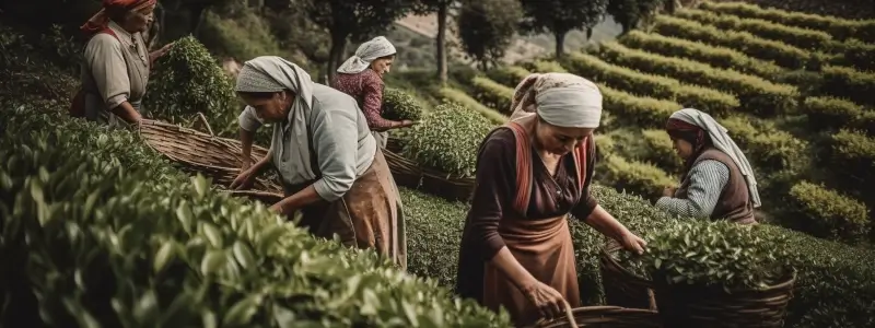 Ernte von türkischem Tee
