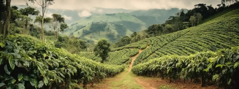 Plantage für türkischen Kaffee