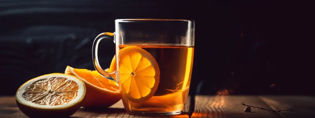 Oraleta Portakal Cay - Löslicher Orangentee 220g Ein Glas türkischer Orangentee