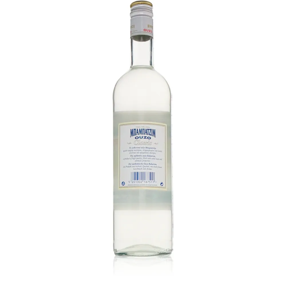 Ouzo Babatzim 0,7l Ouzo Babatzim Rückseite