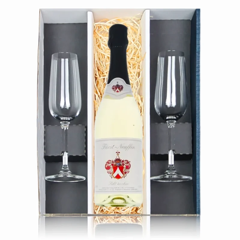 Fürst Neuffen Sekt trocken in Geschenkverpackung