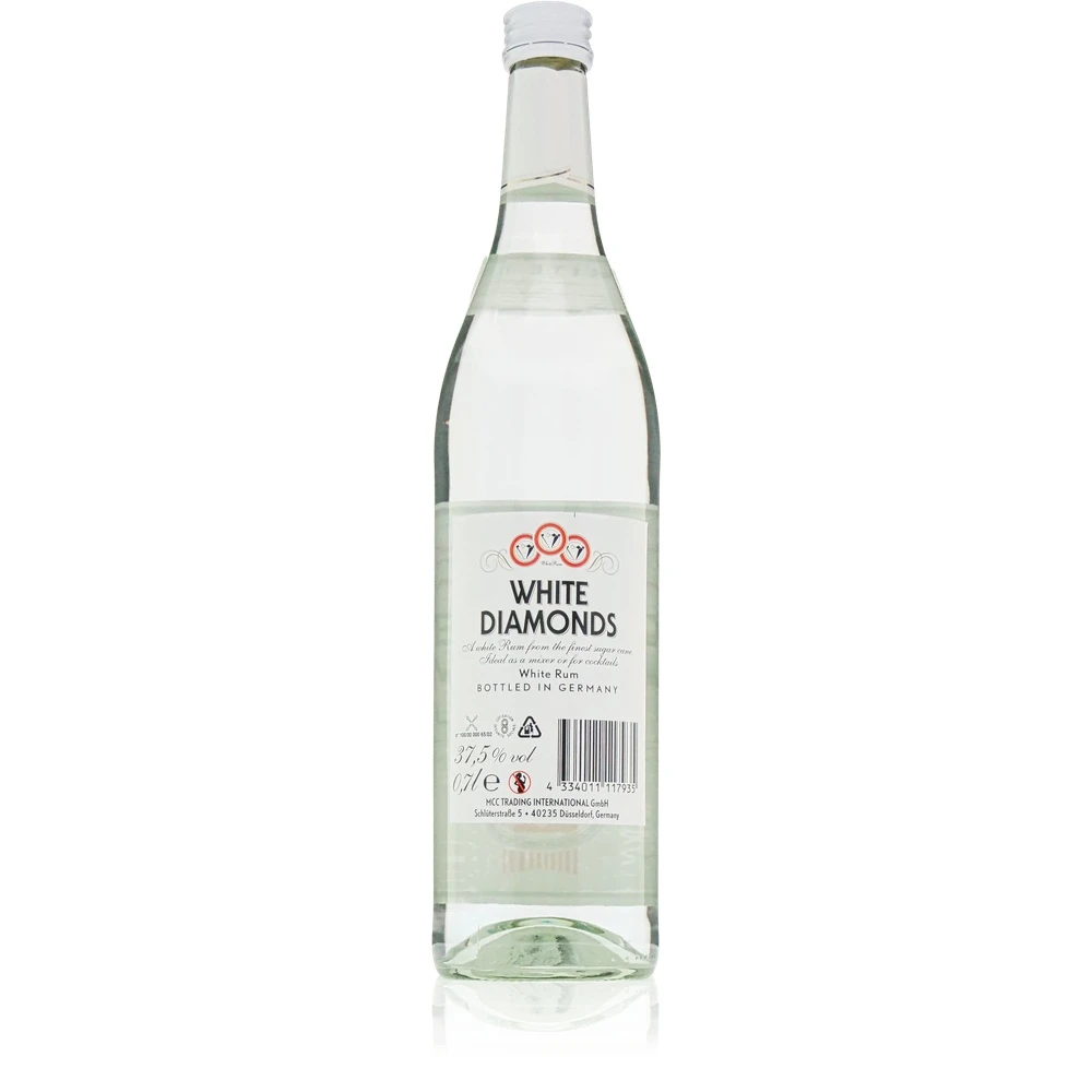 White Diamonds White Rum 0,7l White Diamonds White Rum Rückseite