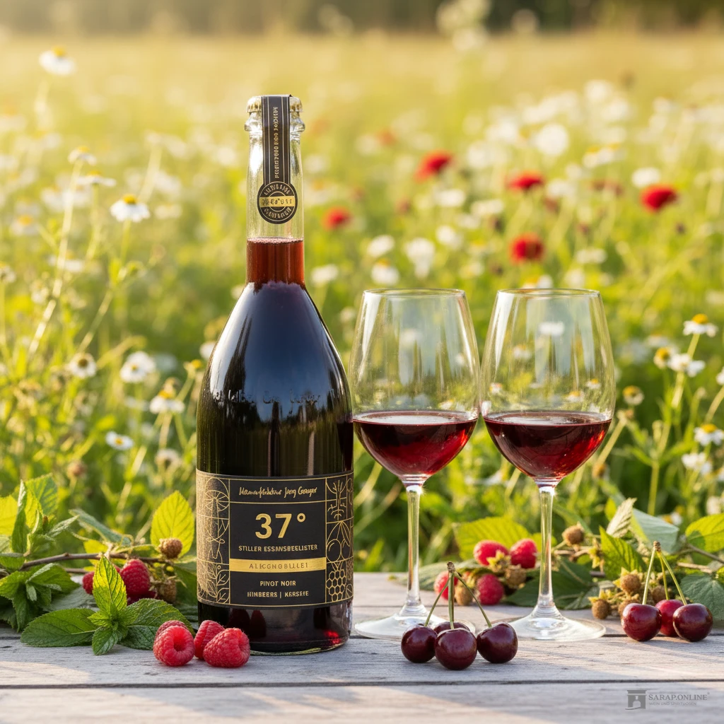 Jörg Geiger 37 Grad Pinot Noir, Himbeere und Kirsche 0,75l Alkoholfrei Jörg Geiger 37 Grad Pinot Noir, Himbeere und Kirsche 0,75l Alkoholfrei Galleriebild 1