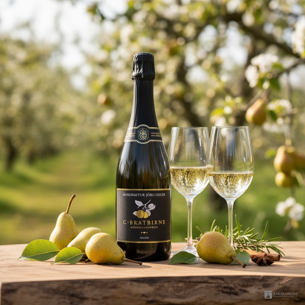 Jörg Geiger C. Bratbirne Birnenschaumwein trocken 0,75l Jörg Geiger C. Bratbirne Birnenschaumwein trocken Galleriebild 1