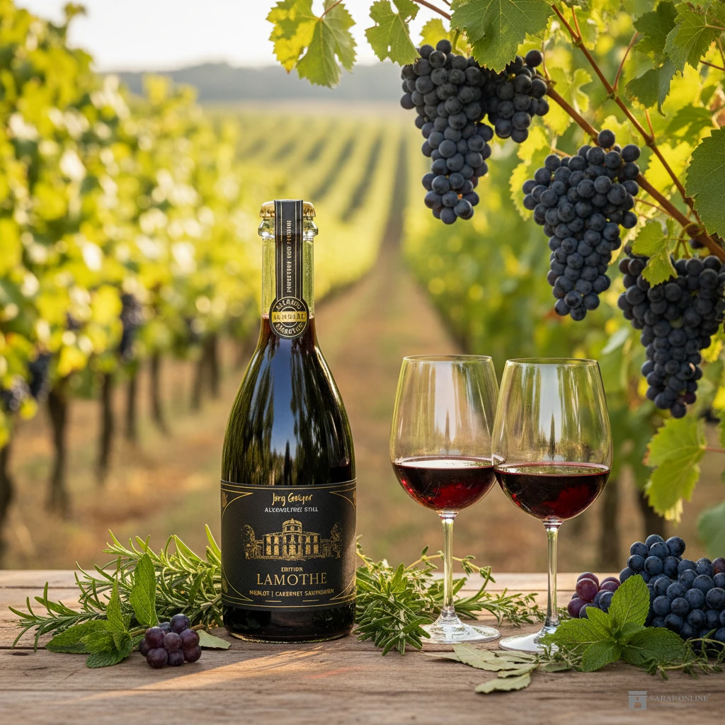 Jörg Geiger Edition Lamothe Merlot und Cabernet Sauvignon 0,375l Alkoholfrei Jörg Geiger Edition Lamothe Merlot und Cabernet Sauvignon 0,375l Alkoholfrei Galleriebild 1