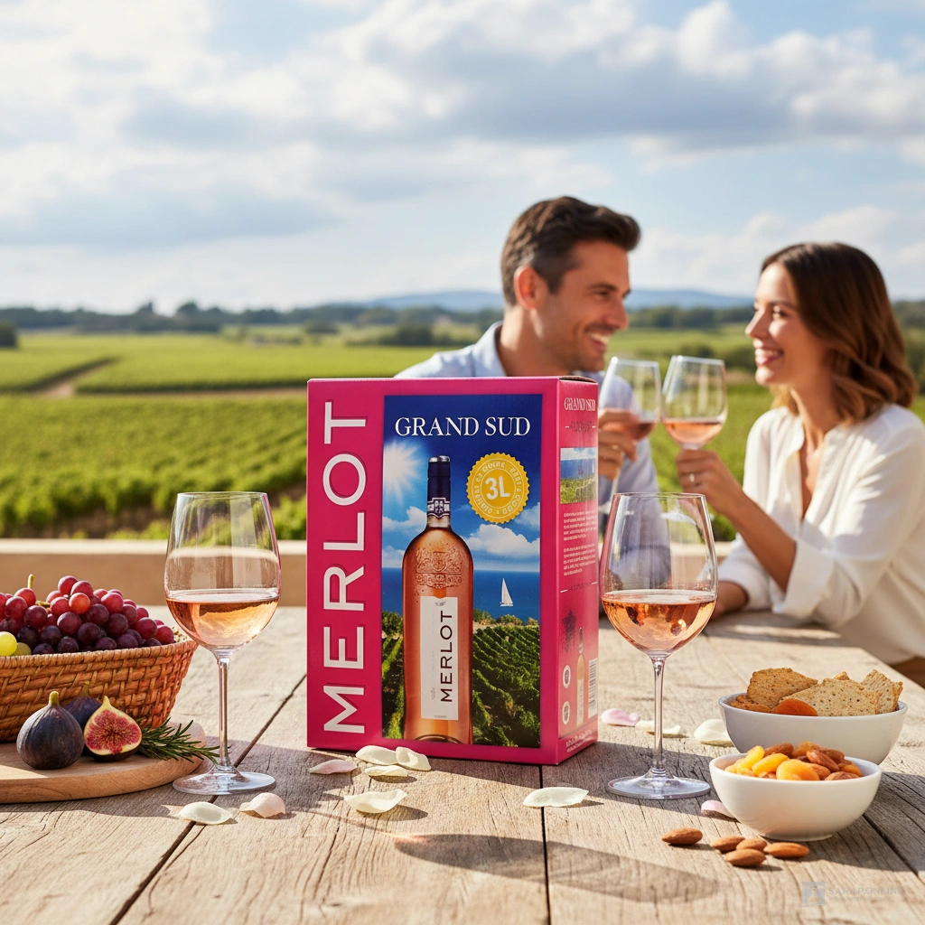 Grand Sud Merlot Rosé - 3L Bag in Box Grand Sud Merlot Rosé - Bag in Box Galeriebild