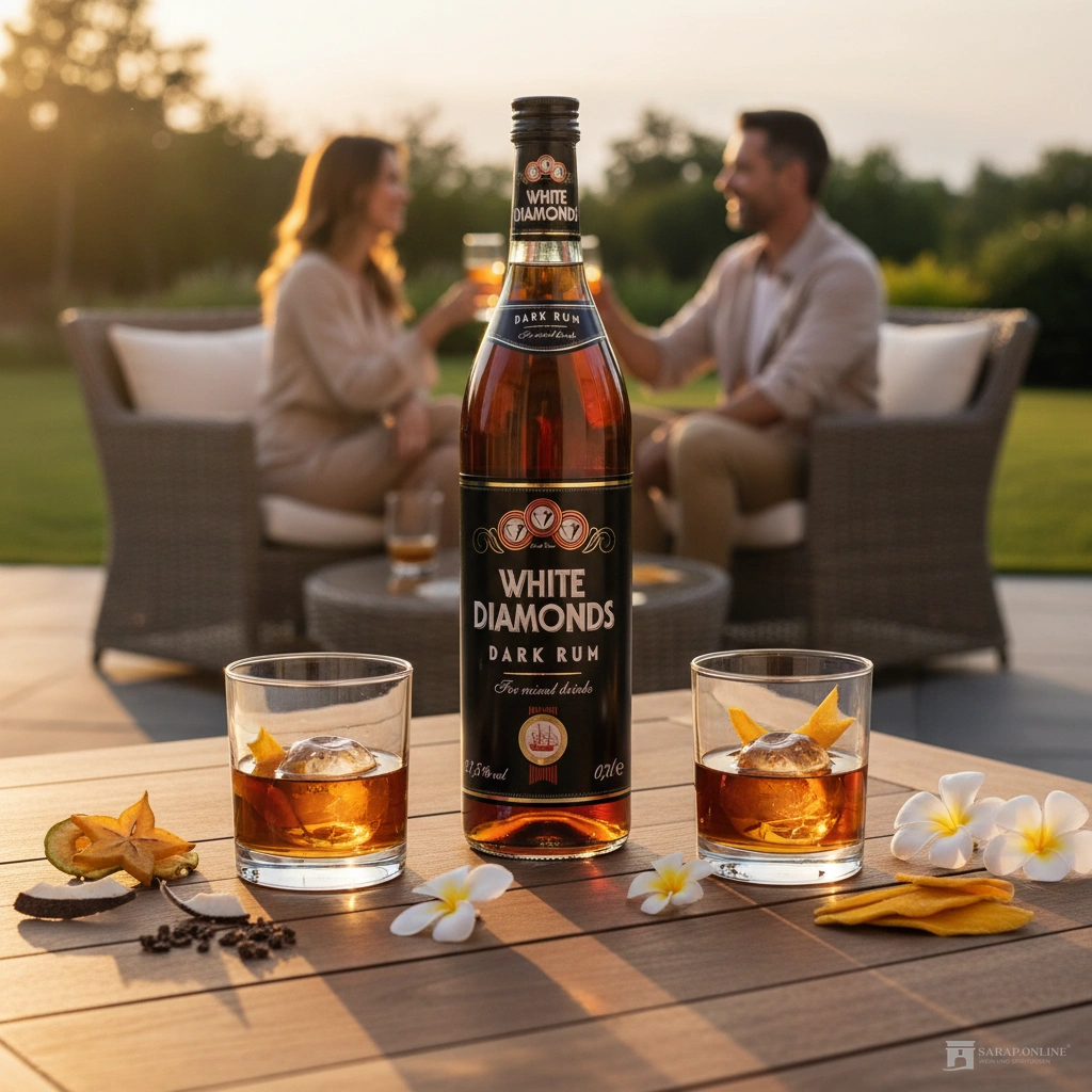 White Diamonds Dark Rum 0,7l White Diamonds Dark Rum Galeriebild