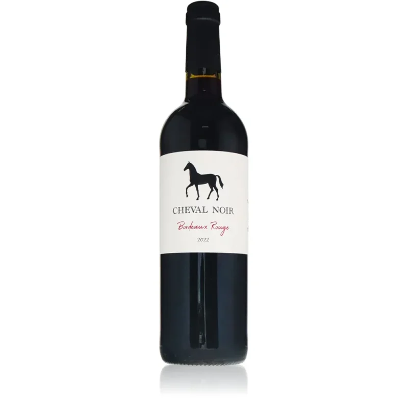 Cheval Noir Bordeaux rouge