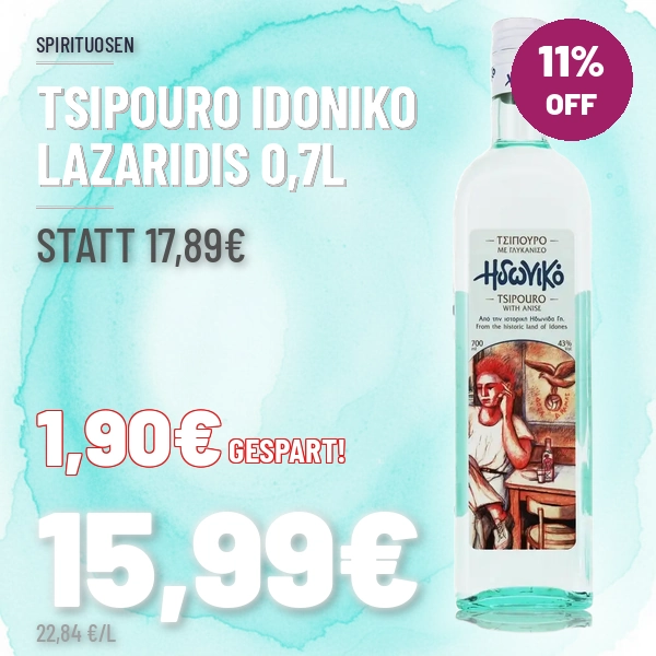 Tsipouro Idoniko Lazaridis 0,7l